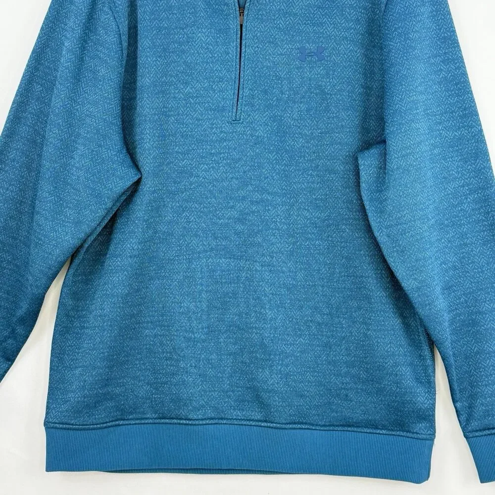 Under Armour Coldgear Quarter Zip Jumper Sweater College Steet Wear Men's Size L